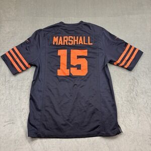 Chicago Bears Blue Nike Jersey Size 52 On Field #15 Marshall Mens Size M